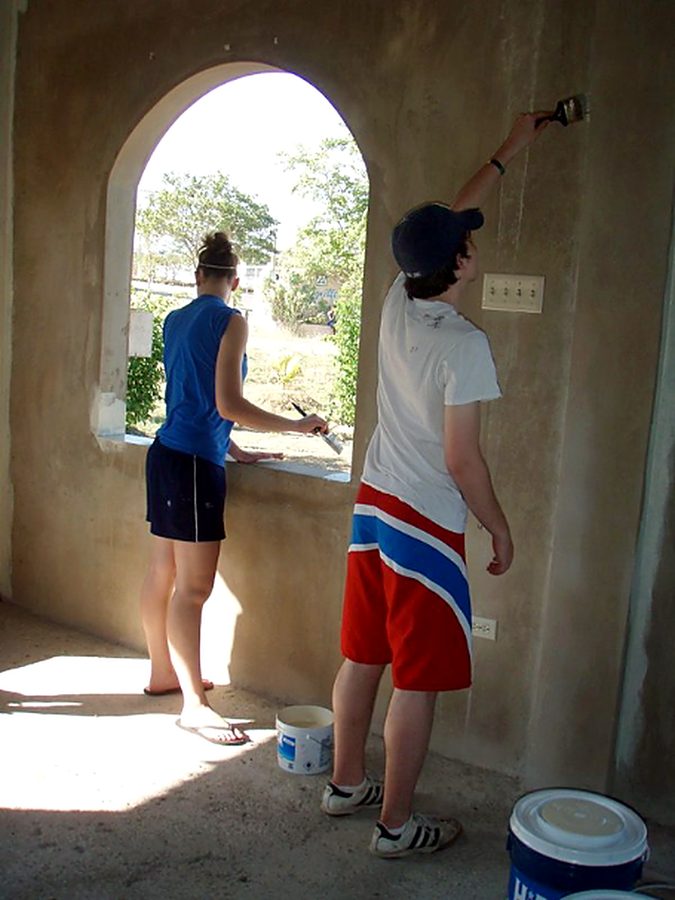 Finishing the arched windows