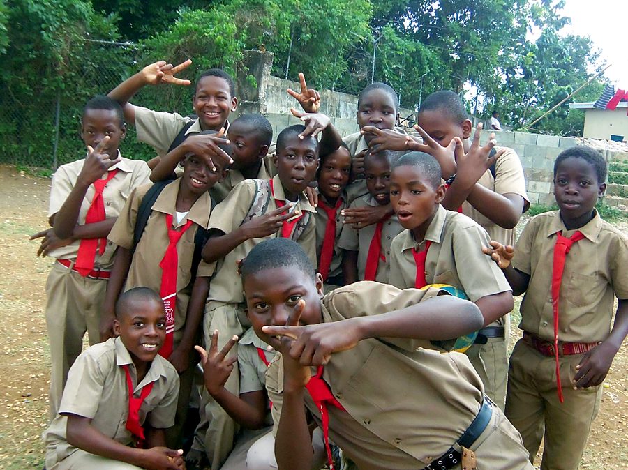 Students in uniform